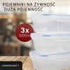 Pojemniki do przechowywania żywności 3x 1000 ml Classbach C-FHD 4006 K